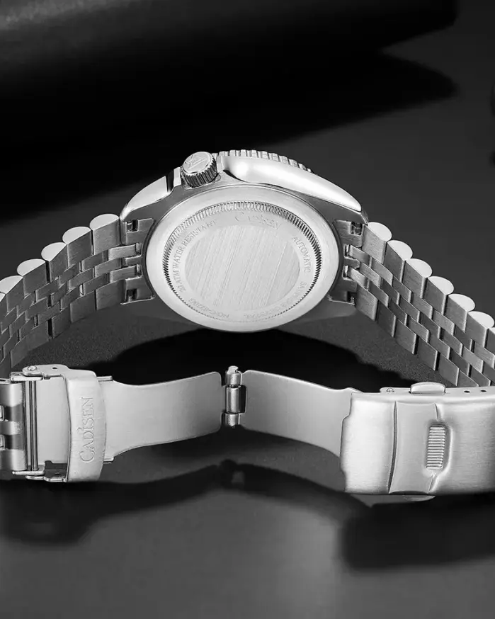 CADISEN, nuevos relojes de pulsera mecánicos luminosos para hombre, bisel de cerámica, cristal de zafiro, reloj automático para hombre, reloj masculino 2