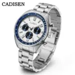 CADISEN 2024 nuevos relojes para hombres, relojes de negocios de cuarzo, reloj japonés VD53 para hombres, reloj de lujo de marca superior, reloj cronógrafo para hombres 1