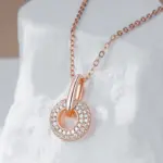 Kinel-collar con colgante de circón Natural, diseño innovador, moda 585, Color oro rosa, regalo romántico, joyería fina diaria para mujer 3