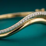 Pulseras de Doble Onda con Moissanita KNOBSPIN para Mujer, Certificadas por GRA, Diamantes de 1.5mm, Plata de Ley s925, Bañadas en Oro de 18K 5