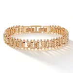 Kinel Pulsera de Eslabones Únicos en Oro Rosa 585, Tendencia Actual, para Mujer, Joyería Fina de Lujo, Estilo Étnico, para Novia, Boda o Uso Diario, Novedad 2026 6