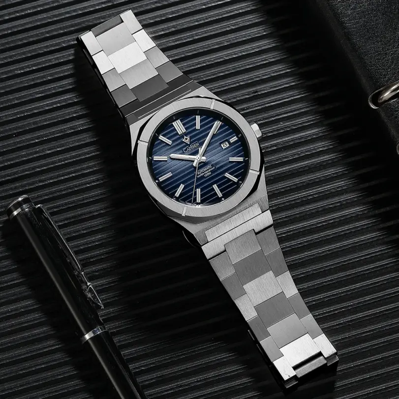 Reloj de buceo CADISEN Retro de lujo zafiro MIYOTA 8215 diseñador alemán hombres relojes mecánicos automáticos 10Bar impermeable luminoso 3