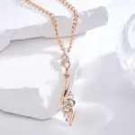 Kinel-collar con colgante en forma de flor única para mujer, moda 585, oro rosa, plata, mezcla de colores, colgante bohemio, joyería étnica diaria 4