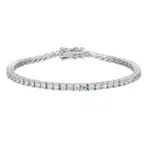 KNOBSPIN, pulseras de tenis de moissanita de Color D de 2mm para mujer y hombre, diamantes brillantes con pulsera de Hip Hop de plata esterlina GRA s925 7 KNOBSPIN, pulseras de tenis de moissanita de Color D de 2mm para mujer y hombre, diamantes brillantes con pulsera de Hip Hop de plata esterlina GRA s925 7