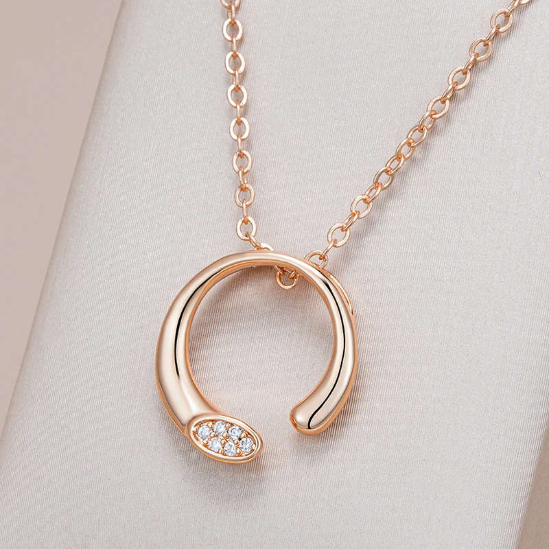 KineL-collar con colgante de circón Natural para mujer, joyería fina diaria de alta calidad, Simple, a la moda, 585 1 KineL-collar con colgante de circón Natural para mujer, joyería fina diaria de alta calidad, Simple, a la moda, 585 1
