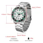 NUEVO Reloj CADISEN AQUA DIVER 2026, Reloj de Lujo para Hombre, Automático, Japonés 8215, 100M Resistente al Agua, Luminoso, Mecánico 6