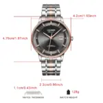 Relojes de Pulsera Mecánicos CADISEN con Movimiento MIYOTA 9015, Reloj Automático Ultrafino, Zafiro, Resistente al Agua, Oro Rosa, Relojes de Negocios 6