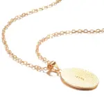 Kinel-collar con colgante ovalado brillante para mujer, colgante de moda de Color oro rosa 585, joyería fina diaria de alta calidad 5