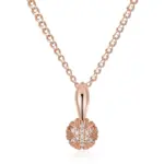 Kinel-collar con colgante de flor de cristal único para mujer, accesorios de circonita Natural de Color oro rosa de lujo 585, joyería Vintage 6