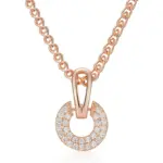 Kinel-collar con colgante de circonita Natural brillante para mujer, diseño único, Color oro rosa 585, regalo de joyería para boda y novia 6