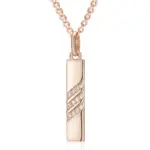 Kinel-collar con colgante de circón Natural marrón ovalado para mujer, moda 585, Color oro rosa, joyería de boda para novia de alta calidad 4