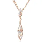 Kinel-collar con colgante en forma de flor única para mujer, moda 585, oro rosa, plata, mezcla de colores, colgante bohemio, joyería étnica diaria 6
