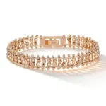 Kinel Pulsera de Eslabones Únicos en Oro Rosa 585, Tendencia Actual, para Mujer, Joyería Fina de Lujo, Estilo Étnico, para Novia, Boda o Uso Diario, Novedad 2026 6