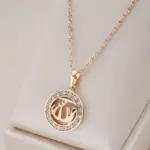 Kinel-collares étnicos de lujo con colgantes huecos para mujer, Color oro rosa 585, accesorios de circón Natural, joyería fina diaria 1
