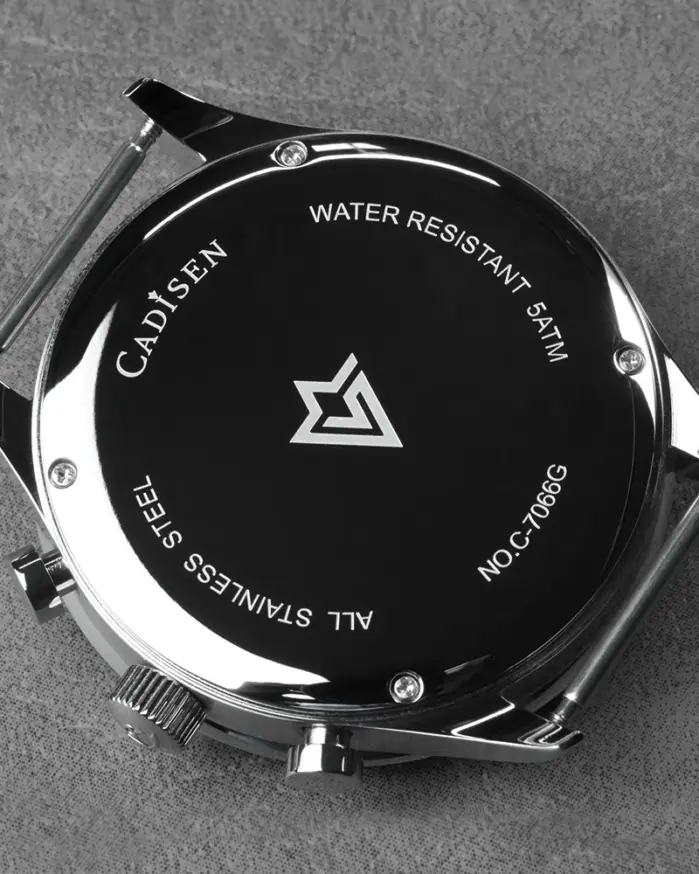 Nuevos relojes CADISEN para hombre, reloj de cuarzo de lujo para hombre, cronógrafo japonés MIYOTA 0S11, regalo para hombre, reloj de pulsera de lona luminoso resistente al agua 2