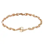 Kinel-pulsera geométrica de Color oro rosa para mujer, moda 585, Metal brillante de lujo, joyería fina diaria para boda y novia, novedad de 2023 6