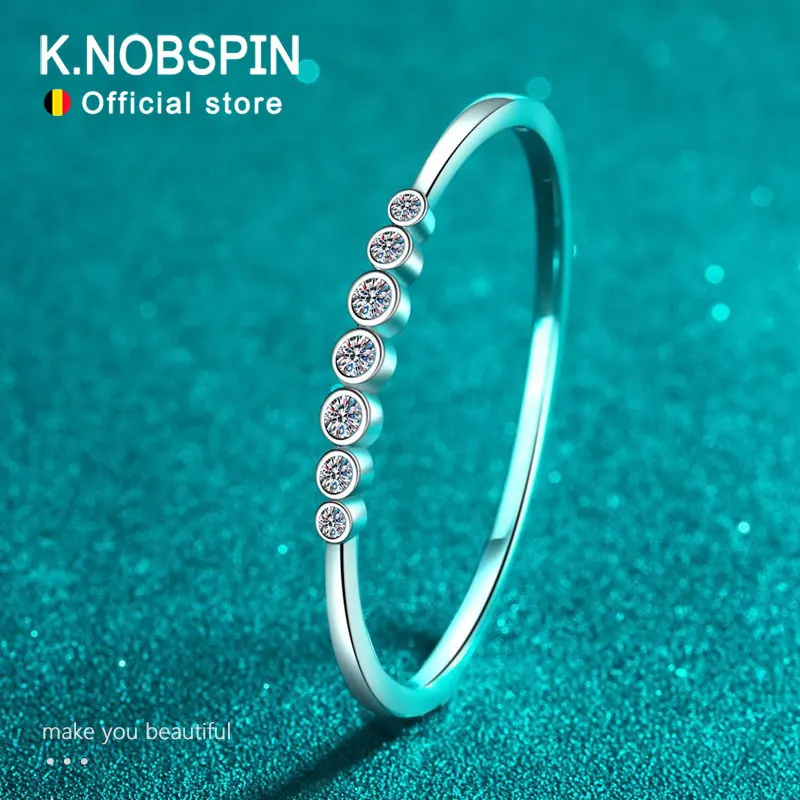 KNOBSPIN-brazaletes de moissanita de 2,5 quilates para mujer, pulsera de boda de plata sólida 925 con certificado GRA y diamantes de imitación para muñeca de 16-17cm 1 KNOBSPIN-brazaletes de moissanita de 2,5 quilates para mujer, pulsera de boda de plata sólida 925 con certificado GRA y diamantes de imitación para muñeca de 16-17cm 1
