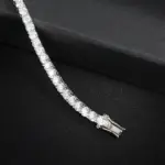 KNOBSPIN-collar de pulsera de tenis de moissanita de 5mm para mujer, de Plata de Ley 925, Diamante de laboratorio D VVS1 con joyería con certificado GRA 3