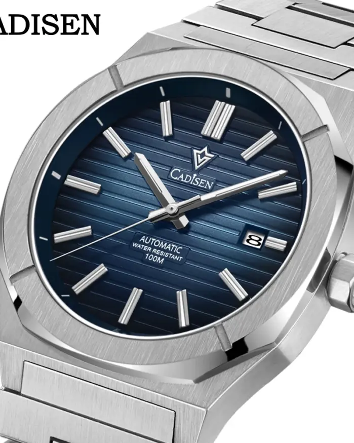 Reloj de buceo CADISEN Retro de lujo zafiro MIYOTA 8215 diseñador alemán hombres relojes mecánicos automáticos 10Bar impermeable luminoso 1