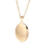 Kinel-collar con colgante ovalado brillante para mujer, colgante de moda de Color oro rosa 585, joyería fina diaria de alta calidad 6