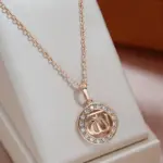 Kinel-collares étnicos de lujo con colgantes huecos para mujer, Color oro rosa 585, accesorios de circón Natural, joyería fina diaria 5