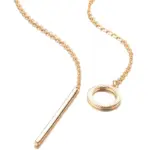 Kinel, collar con colgante brillante a la moda novedosa para mujer, colgante Simple de Color oro rosa 585, joyería fina diaria de alta calidad 5
