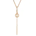 Kinel moda novedosa borla colgante hueco circón Natural 585 collar de Color dorado cadena de ondas de agua joyería diaria para fiesta de boda 6