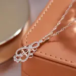 Kinel, nueva tendencia, collar con colgante de flor de cristal, circonita Natural para mujer, collar étnico de novia de oro rosa 585, joyería Vintage de moda 4