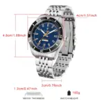 Reloj de pulsera mecánico CADISEN nuevo para hombre, reloj automático para hombre, MIYOTA 8215 japonés, bisel de cerámica, 10bar, relojes impermeables para hombre 5
