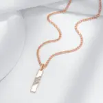 Kinel-collar con colgante de circón Natural marrón ovalado para mujer, moda 585, Color oro rosa, joyería de boda para novia de alta calidad 6