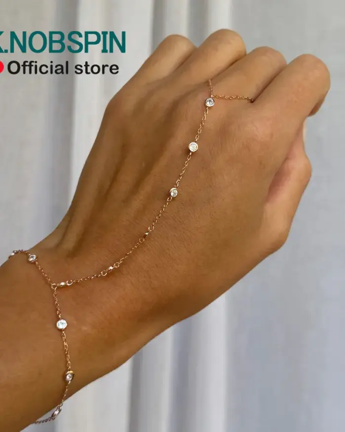 KNOBSPIN-pulseras de moissanita de Color D de 3mm para mujer, cadena ajustable de 14-21cm, pulsera de burbujas de plata esterlina s925 con certificado GRA 1