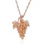 Kienl-collar con colgante grande de uva brillante para mujer, moda novedosa, único, Color oro rosa 585, regalo de joyería Vintage fino para uso diario 6