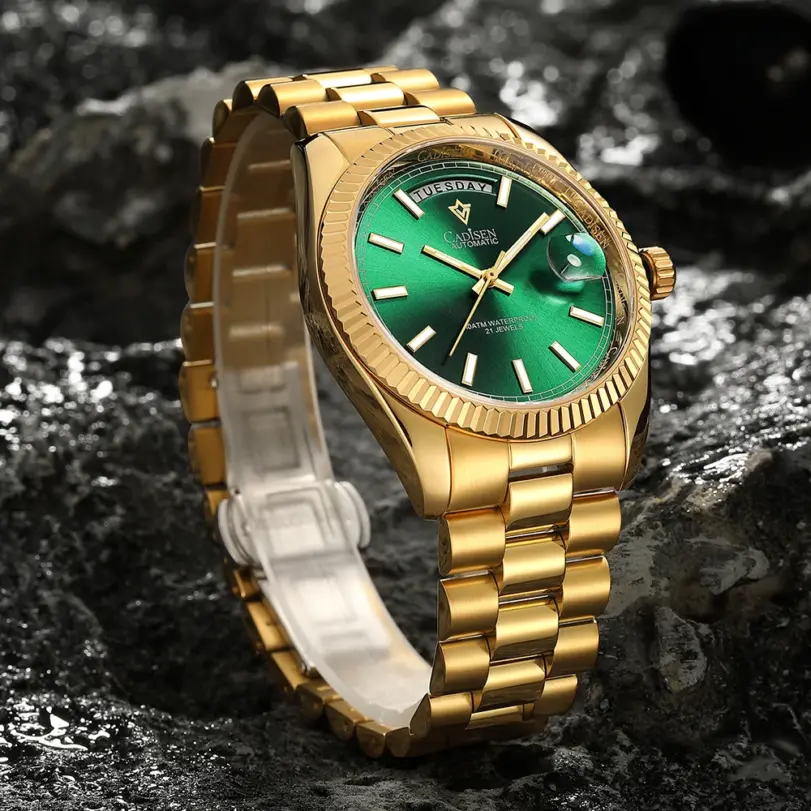 CADISEN DD40 relojes para hombre, reloj automático de lujo para hombre, reloj de pulsera mecánico con cristal de zafiro AR para hombre, 10Bar MIYOTA 8285 Movt 2023 nuevo 2