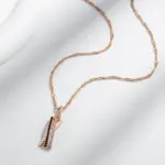 Kinel moda negro con colgante de circón Natural blanco collar de mujer de lujo 585 Color oro rosa colgante Vintage joyería diaria 4