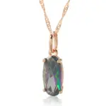 Kienl-collar con colgante de circón Natural colorido para mujer, colgante de lujo de Color oro rosa 585, joyería fina diaria de alta calidad 6