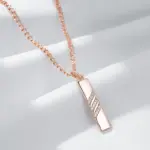 Kinel-collar con colgante de circón Natural marrón ovalado para mujer, moda 585, Color oro rosa, joyería de boda para novia de alta calidad 5
