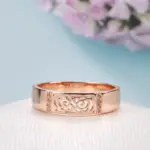 Kinel-Conjunto de anillos y pendientes de oro rosa para mujer, aretes colgantes de circonita Natural con flor hueca, conjuntos de joyería Vintage para boda, 585 3