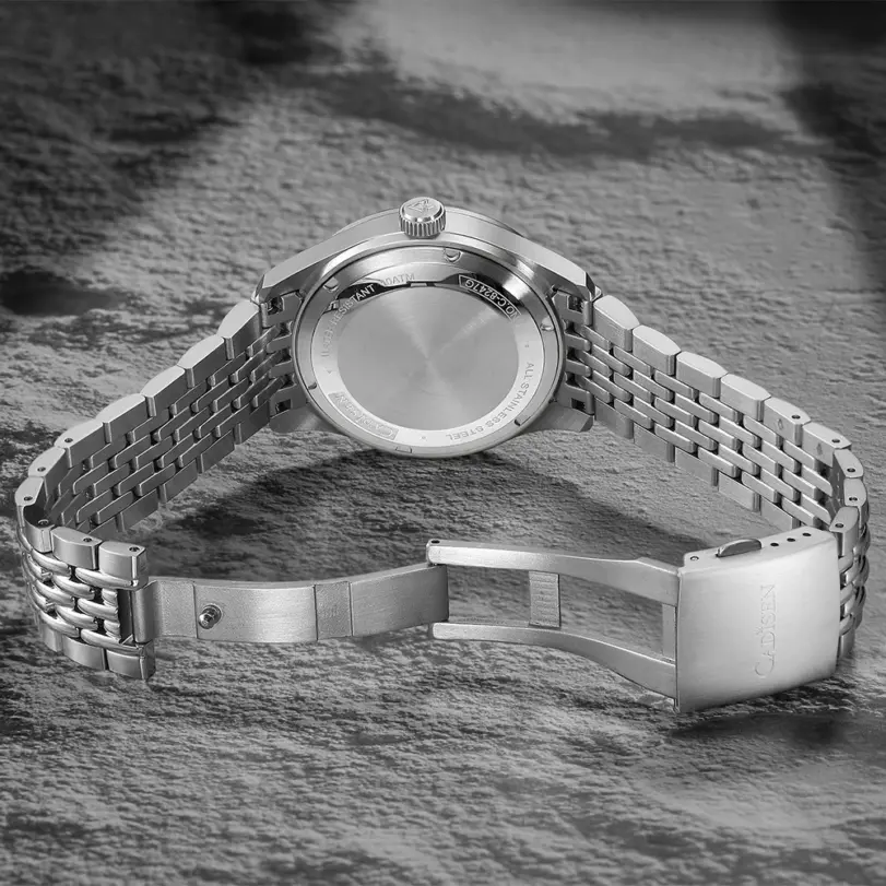 Reloj de Pulsera CADISEN 2026 Automático Mecánico para Hombre, Esfera Azul, Estilo Casual de Negocios, Resistente al Agua 10 ATM, Movimiento Japonés MIYOTA 8215 2