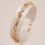 Kinel tendencia novedosa Simple 585 pulsera de Color oro rosa para mujer circón Natural de lujo novia boda joyería fina diaria 2023 nuevo 1