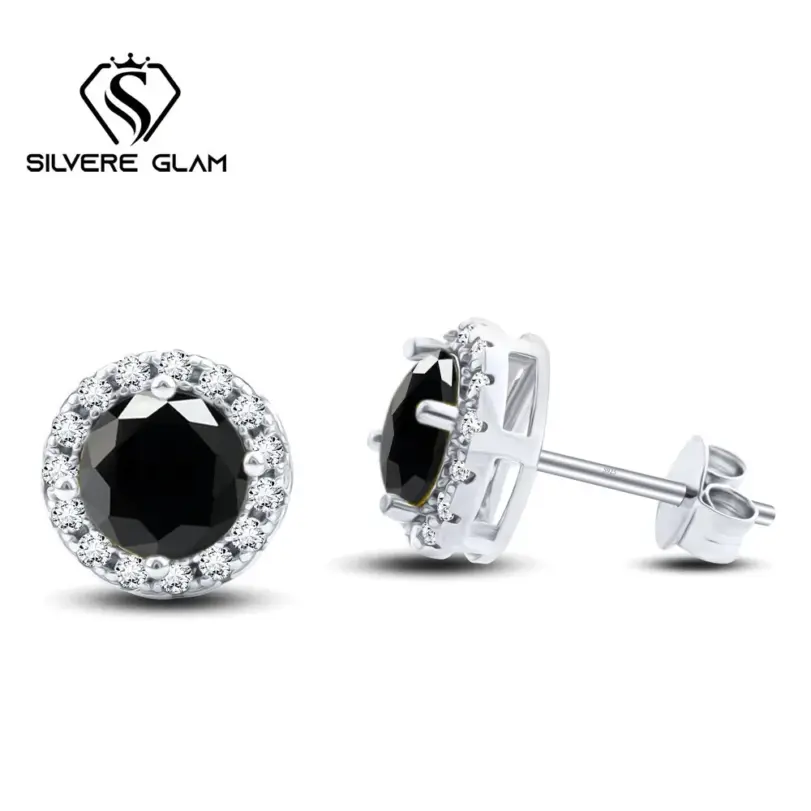 Pendiente brillante de plata de ley S925, 1*2CT, Color D, moissanita, pendientes clásicos para Piercing para mujer, joyería fina para fiesta de boda 4