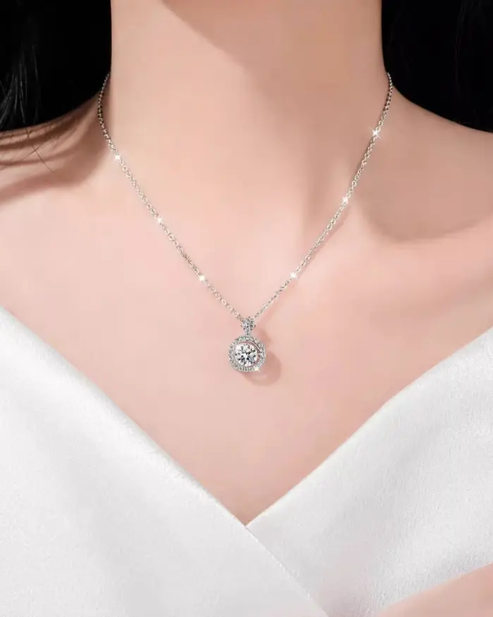 TY Moissanite-Conjunto de anillo y pendientes, joyería fina de Plata de Ley 925, regalo con certificado GRA, venta al por mayor 2