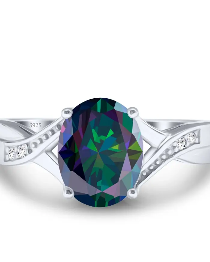 Anillo delicado de Hada de moissanita de 2 quilates, dijes para mujer, anillo de compromiso de plata pura S925, joyería fina de boda, anillos coloridos 2