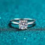 Anillo de moissanita TY de 2 quilates para mujer, anillo de boda de diamante de laboratorio, 100% Plata 925, joyería para dedo femenino 3