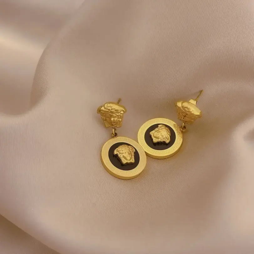 Conjunto de joyería Vintage elegante para mujer, collar de Avatar de persona negra, gargantilla de cristal brillante, pendientes de boda para fiesta, 3 uds. 5