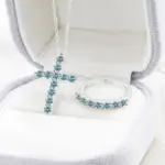 Anillo de Moissanita TY, Anillo de Diamante de Plata de Ley 925 para Hombres y Mujeres, Anillo Clásico con Colgante de Cruz de Moissanita y Plata de Ley 13 Anillo de Moissanita TY, Anillo de Diamante de Plata de Ley 925 para Hombres y Mujeres, Anillo Clásico con Colgante de Cruz de Moissanita y Plata de Ley 13