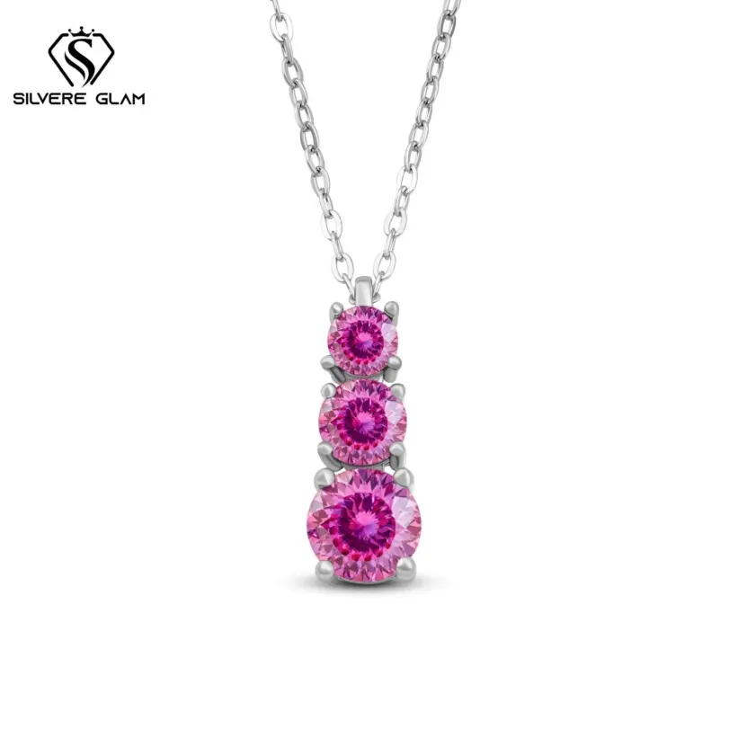 Colgante de calabaza de moissanita de Color D de 1,8 quilates, collar delicado para mamá, collar clásico de Plata de Ley 925 para mujer, joyería fina para fiesta 1 Colgante de calabaza de moissanita de Color D de 1,8 quilates, collar delicado para mamá, collar clásico de Plata de Ley 925 para mujer, joyería fina para fiesta 1