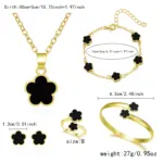 Conjunto de joyería Vintage elegante para mujer, collar de flores de la suerte, gargantilla de cristal rojo brillante, pendientes de boda para fiesta, 6 uds. 6