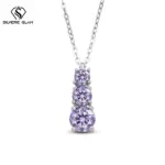 Colgante de calabaza de moissanita de Color D de 1,8 quilates, collar delicado para mamá, collar clásico de Plata de Ley 925 para mujer, joyería fina para fiesta 6