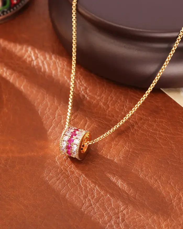 Juego de Joyería Elegante de 3 Piezas para Mujer, Collar de Tres Hileras Lleno de Diamantes, Gargantilla de Cristal Brillante, Pendientes para Uso Diario y Fiestas 2