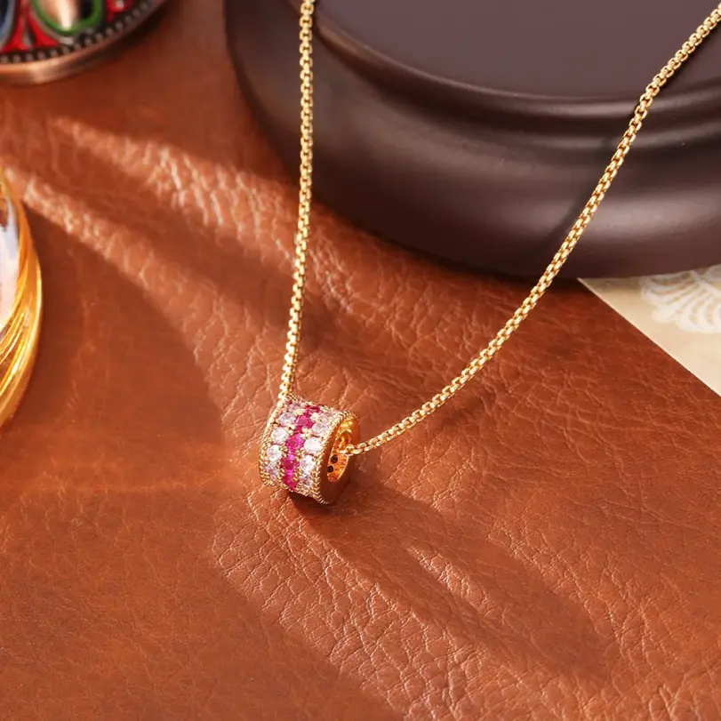 Juego de Joyería Elegante de 3 Piezas para Mujer, Collar de Tres Hileras Lleno de Diamantes, Gargantilla de Cristal Brillante, Pendientes para Uso Diario y Fiestas 2